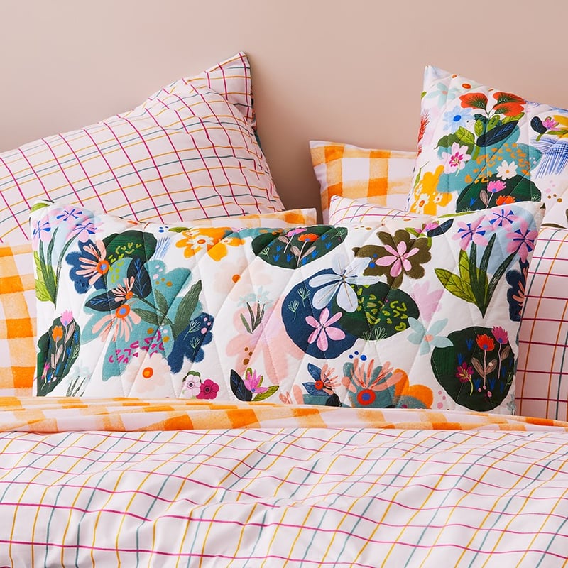 Wild Blooms Quilted Pillowcase