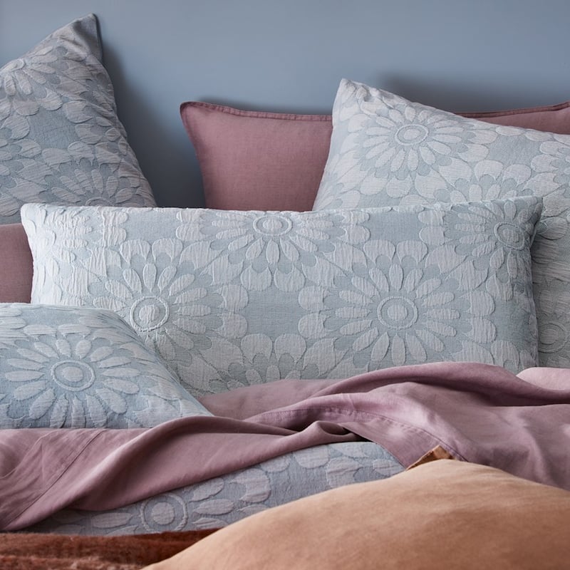 Lottie Blue Mist Matelasse Pillowcase