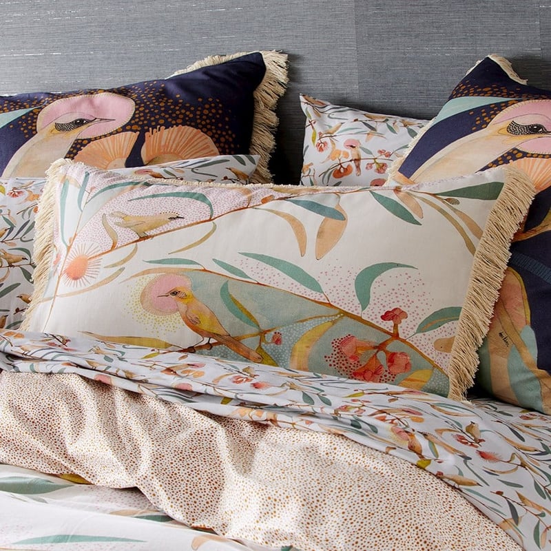 Dana Kinter Love Blooms Natural Pillowcase