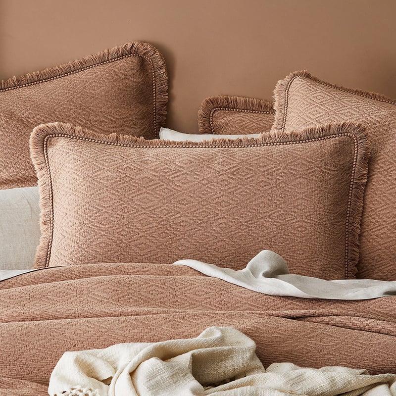 Mara Jacquard Bedlinen Single Clay QC