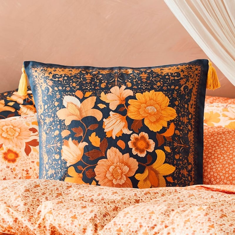 Wandering Folk Dawn Floral Sunset Pillowcase