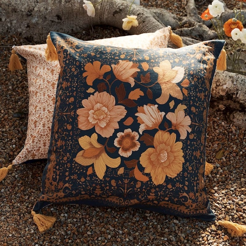 Wandering Folk Dawn Floral Sunset Pillowcase