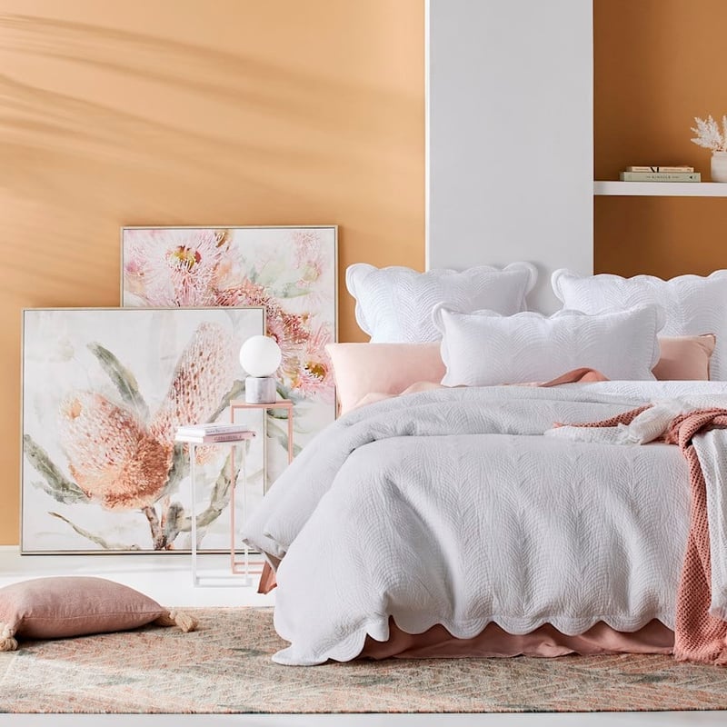 Celeste Quilted White Pillowcase