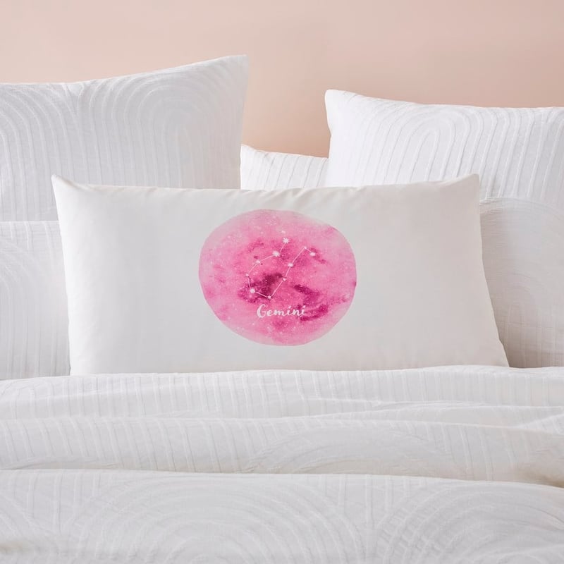 Gemini Horoscope Text Pillowcase