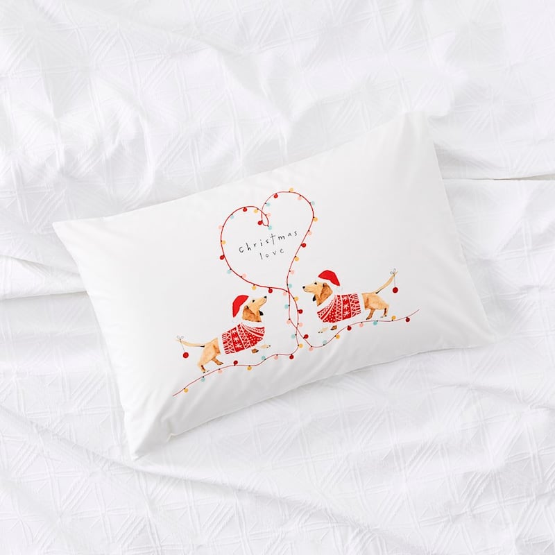Christmas Love Text Pillowcase