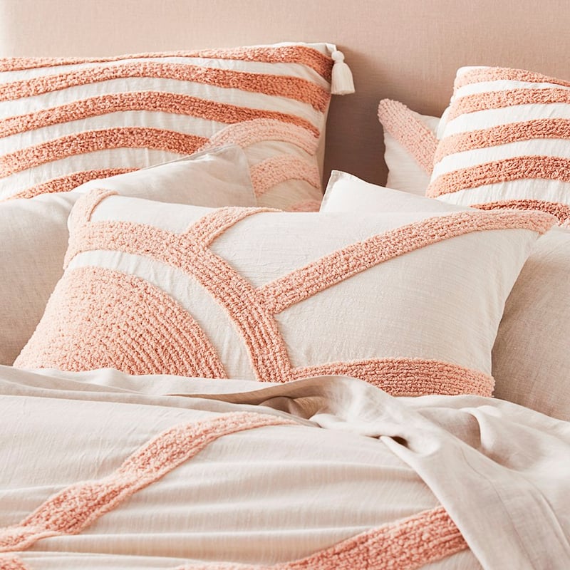 Sunburst Chenille Dusty Peach Pillowcase