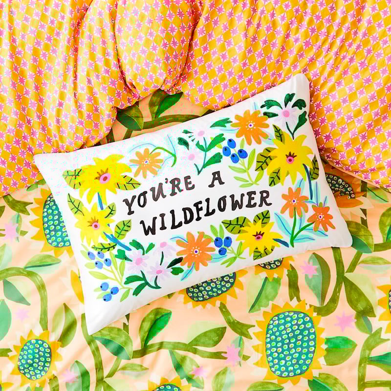 Togetherness You're A Wildflower Pillowcase