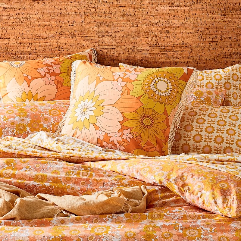 Cynthia Floral Golden Pillowcase