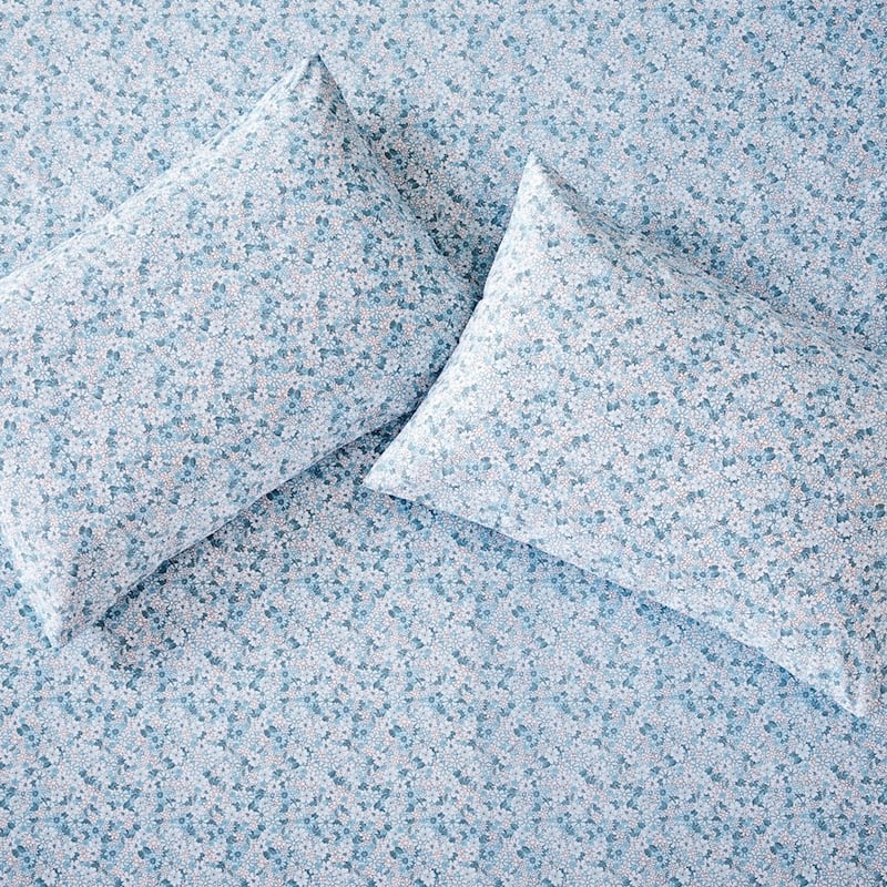 Printed Bluebell Standard Pillowcase Pair