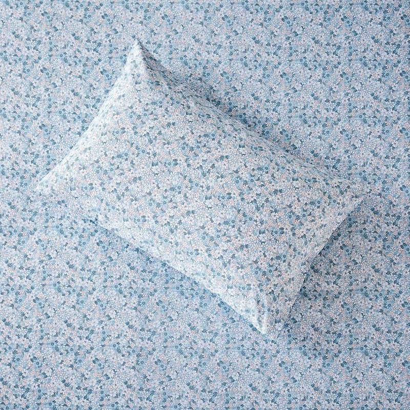 Printed Bluebell Standard Pillowcase Pair