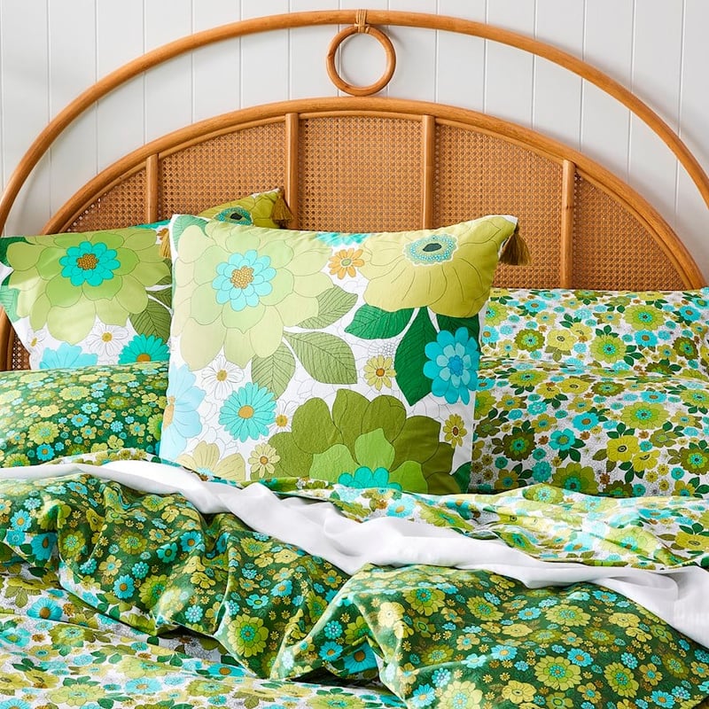 April Floral Green Pillowcase