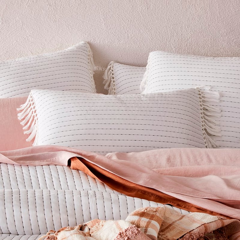 Victoria Off White Quilted Pillowcase