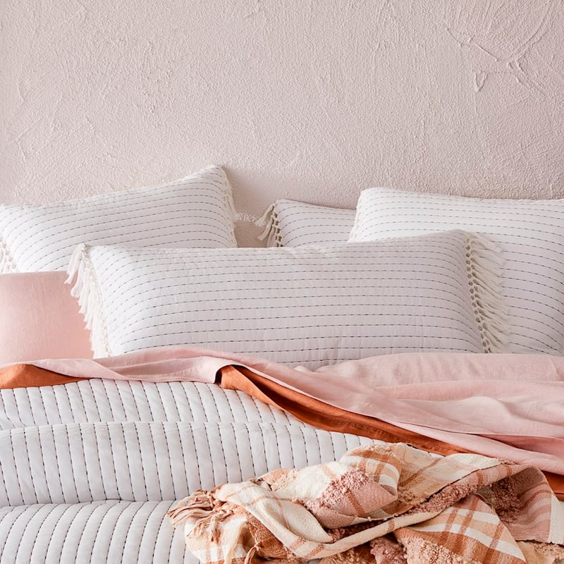 Victoria Off White Quilted Pillowcase