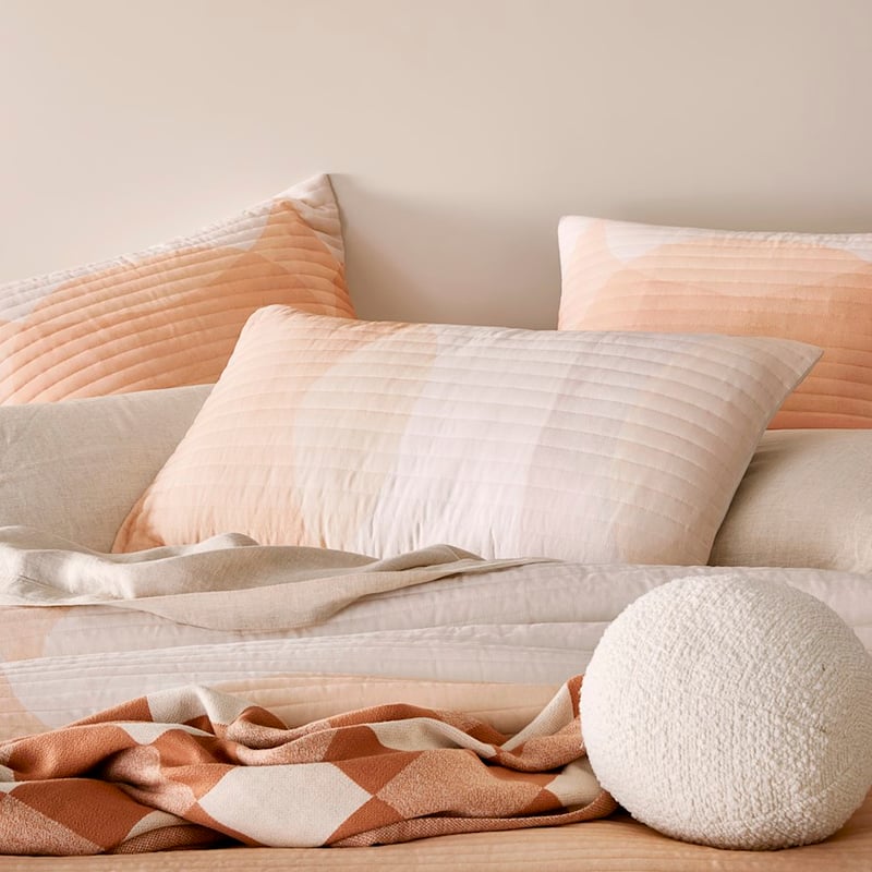 Autumn Moon Earth Quilted Pillowcase