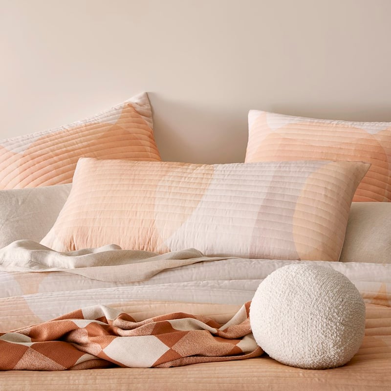 Autumn Moon Earth Quilted Pillowcase