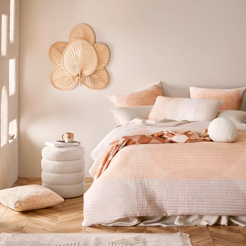 Autumn Moon Earth Quilted Pillowcase