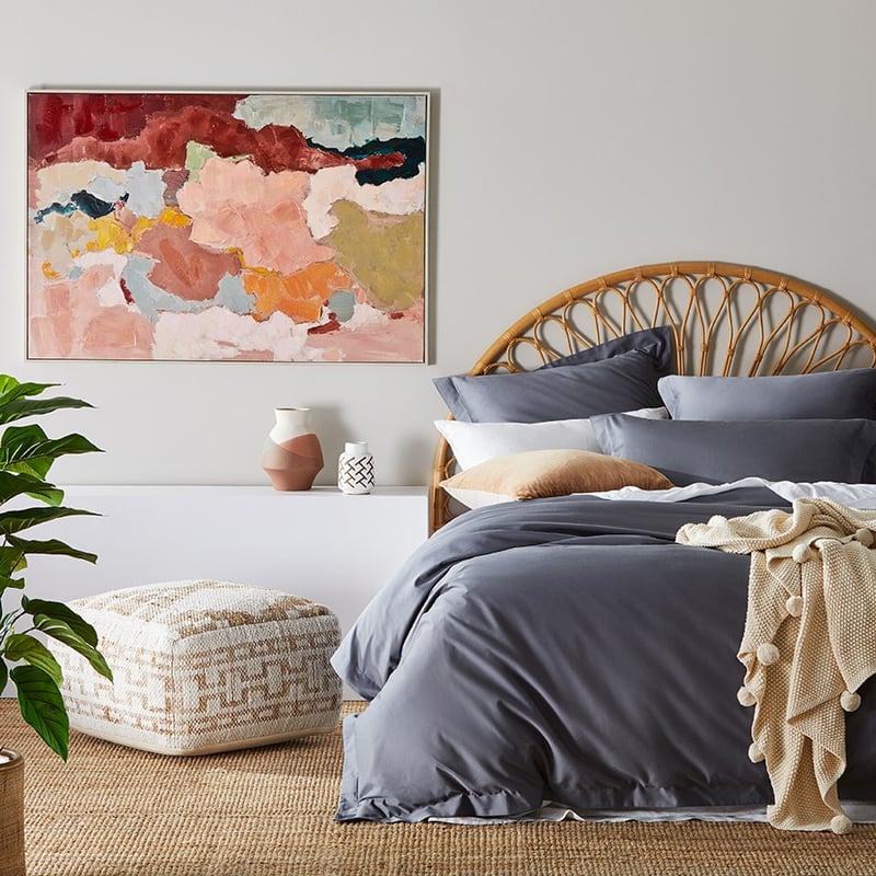 600TC Cotton Bamboo Indigo Pillowcase