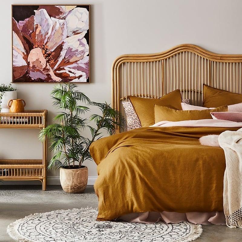 Vintage Washed Linen Dijon Pillowcase