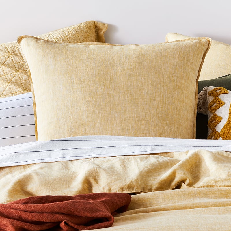 Vintage Washed Linen Sorbet Pillowcase