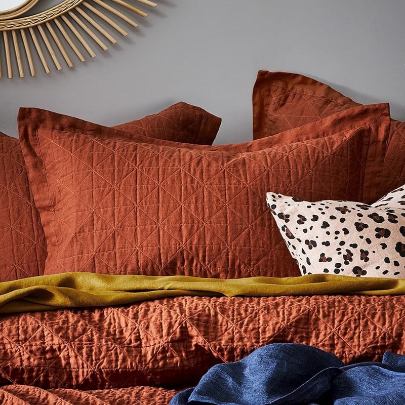 Vintage Washed Linen Sahara Pillowcase