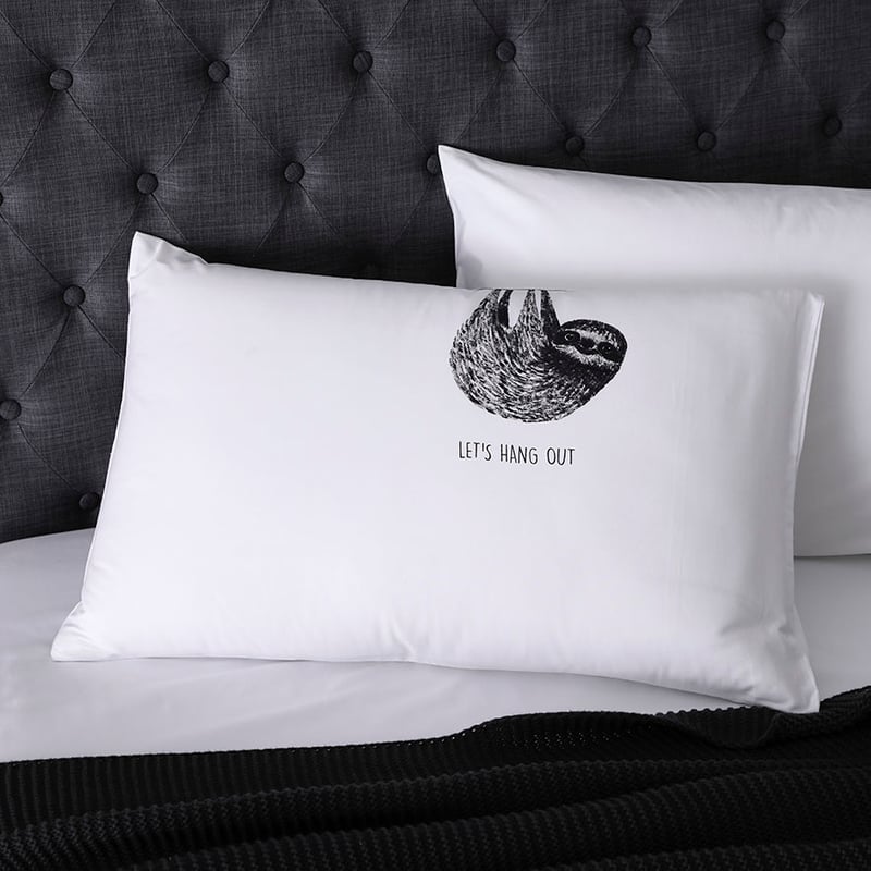 Text Pillowcase Let's Hang Out