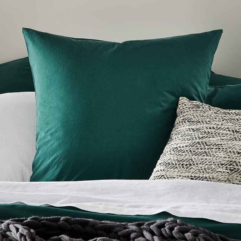 Stonewashed Cotton Lagoon Pillowcase