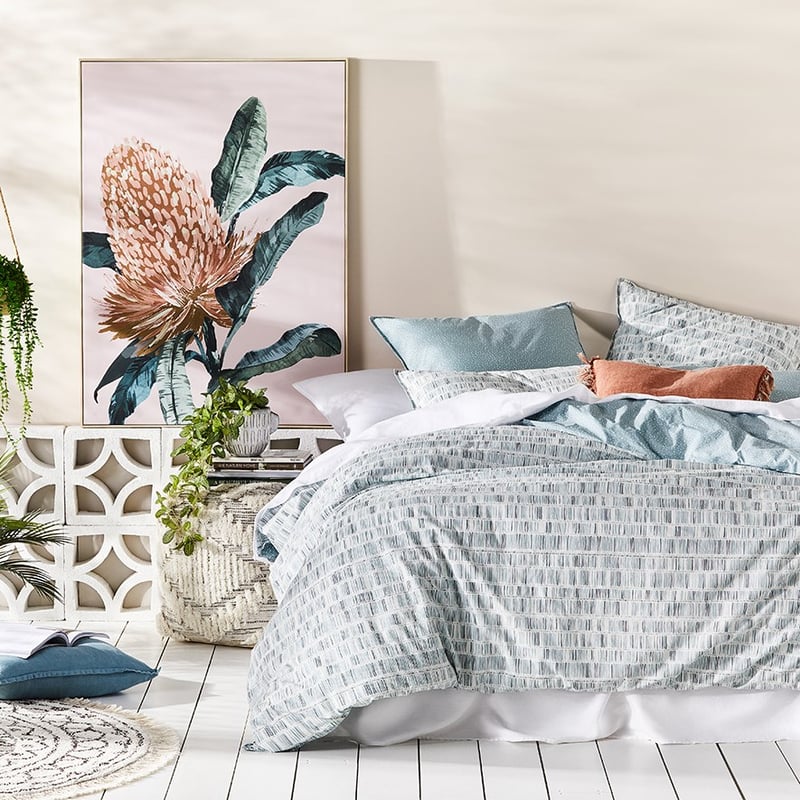 Stonewashed Printed Cotton Sage Fleck Pillowcase