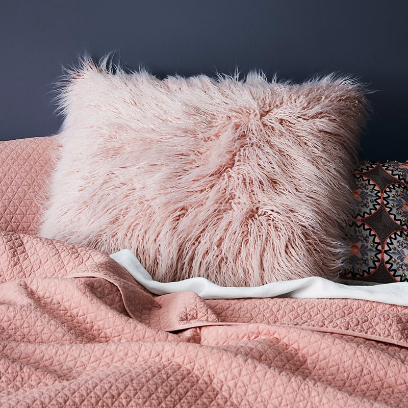 Faux Fur European Pillowcase Lotus