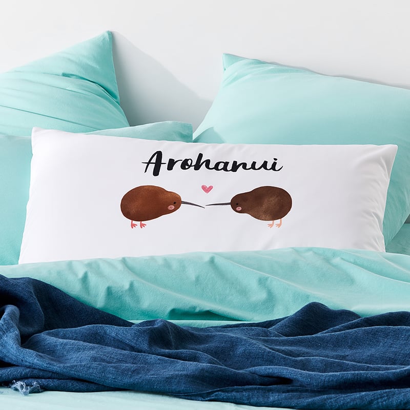 Text Pillowcase Arohanui