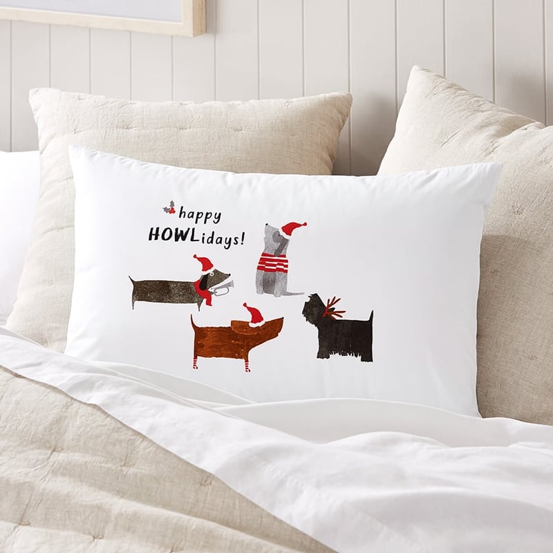 Christmas Text Pillowcase Happy Howlidays