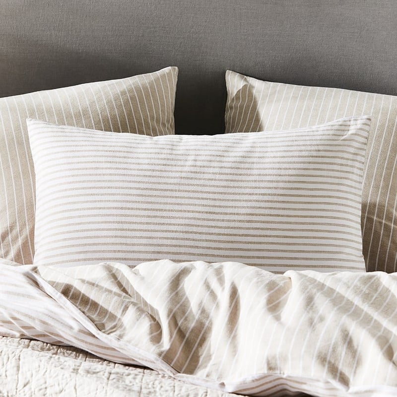 Vintage Washed Linen Stripe Pillowcase