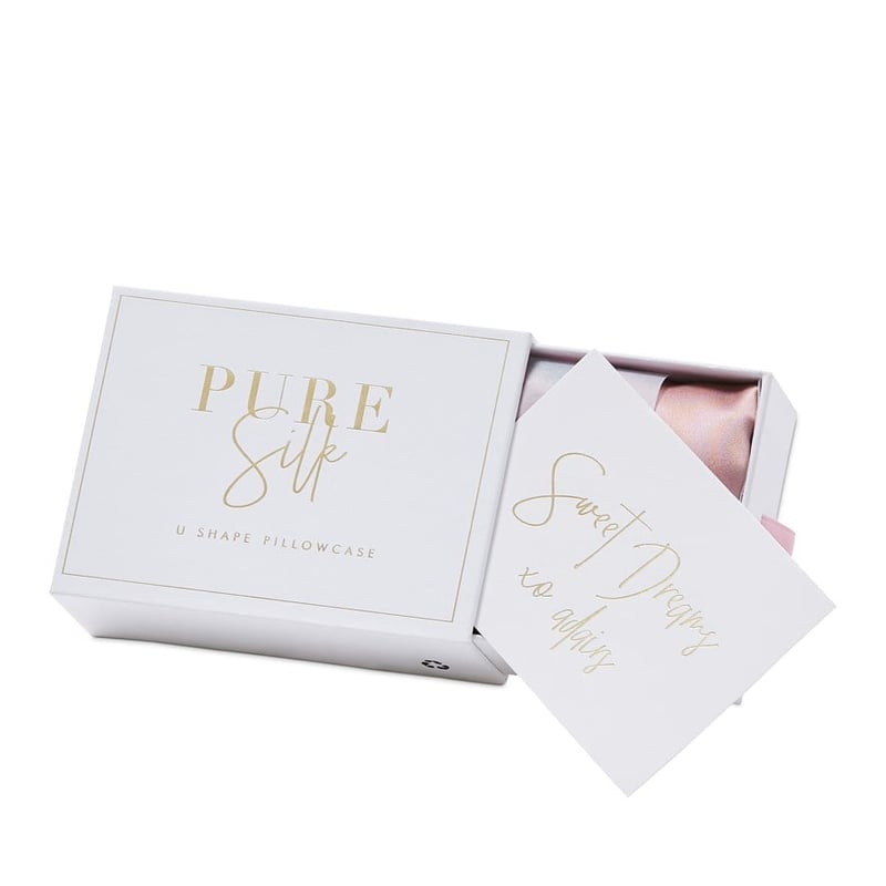 Pure Silk French Rose U Shaped Pillowcase