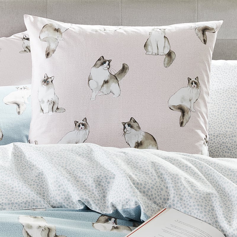 Ragdoll Pink Pillowcase