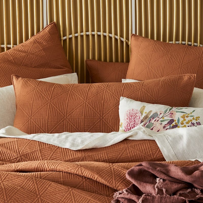 Prism Quilted Clay Pillowcase