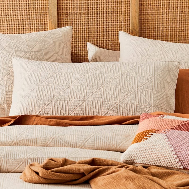 Prism Quilted Sand Pillowcase