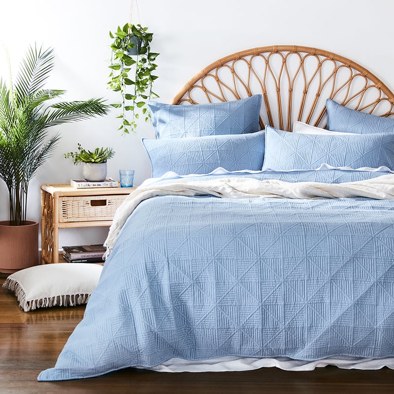 Prism Quilted Sky Blue Pillowcase
