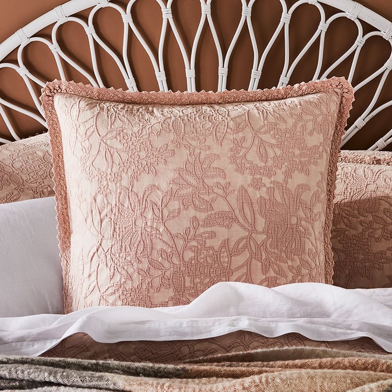 Giselle Matelasse Blush Pillowcase