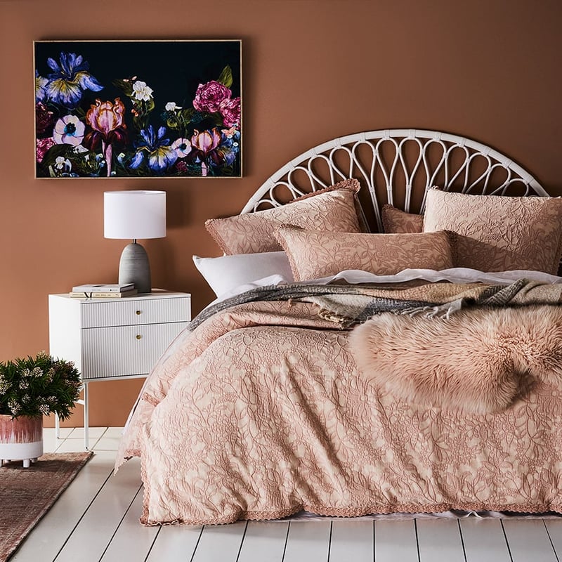 Giselle Matelasse Blush Pillowcase