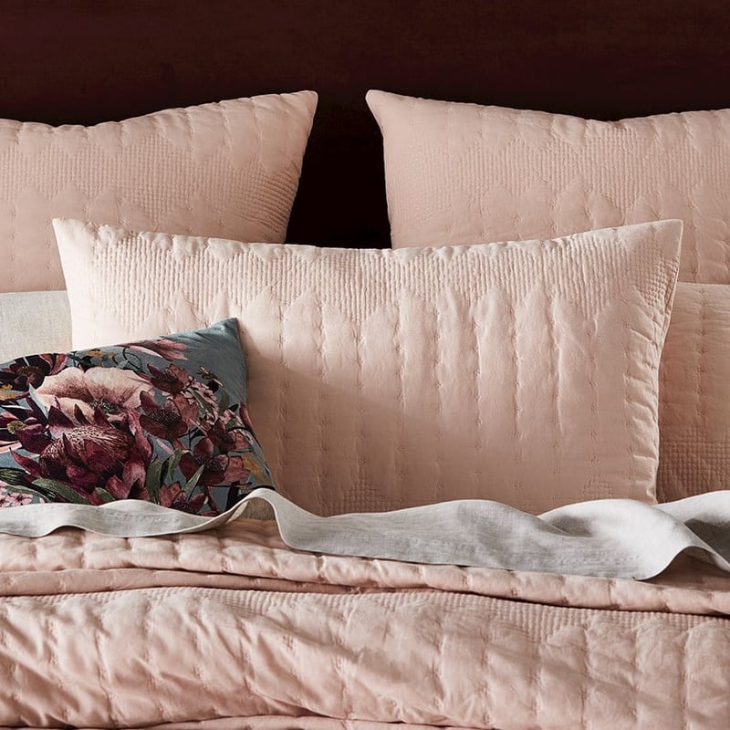 Tamara Rose Dust Quilted Pillowcase