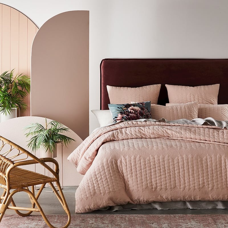 Tamara Rose Dust Quilted Pillowcase