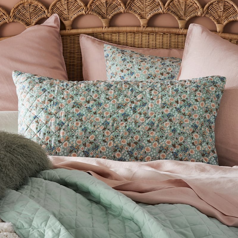 Sage Floral Pillowcase