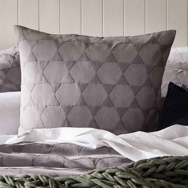 Lennox Matelasse Coal Pillowcase