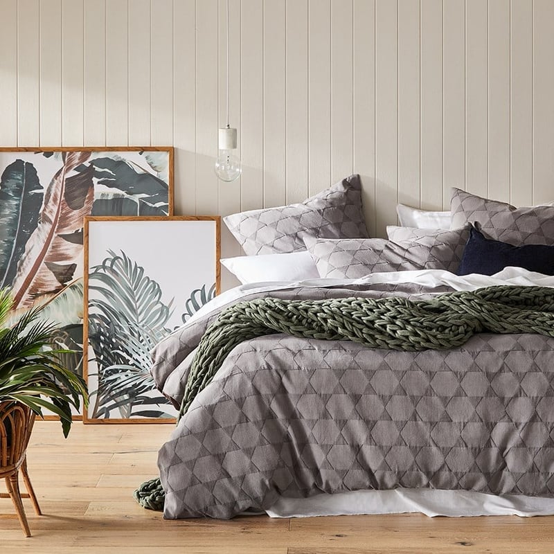 Lennox Matelasse Coal Pillowcase