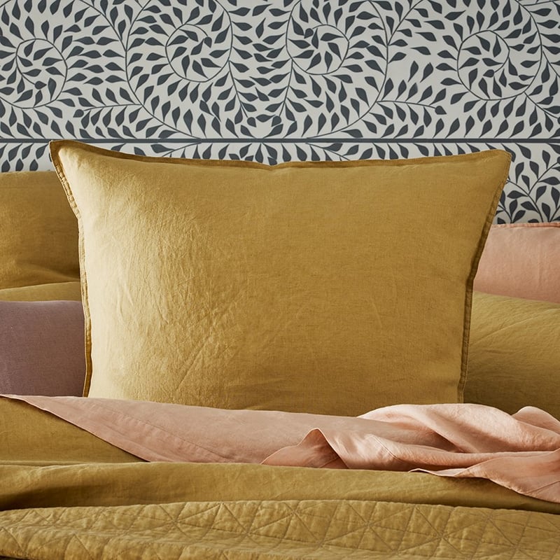 Vintage Washed Linen Cashew Pillowcase