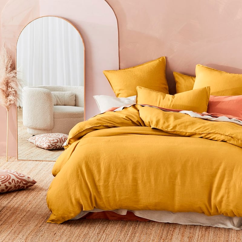 Vintage Washed Linen Chai Pillowcase