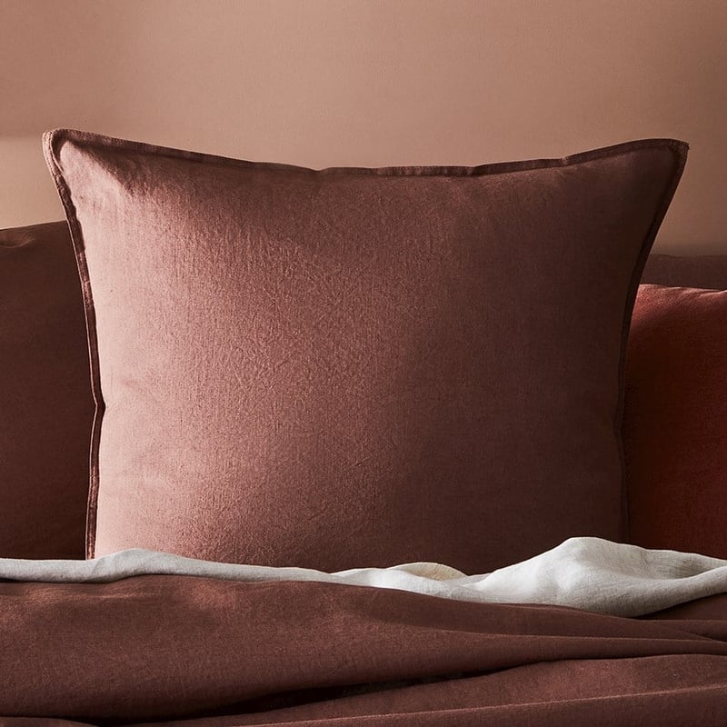 Vintage Washed Linen Nutmeg Pillowcase