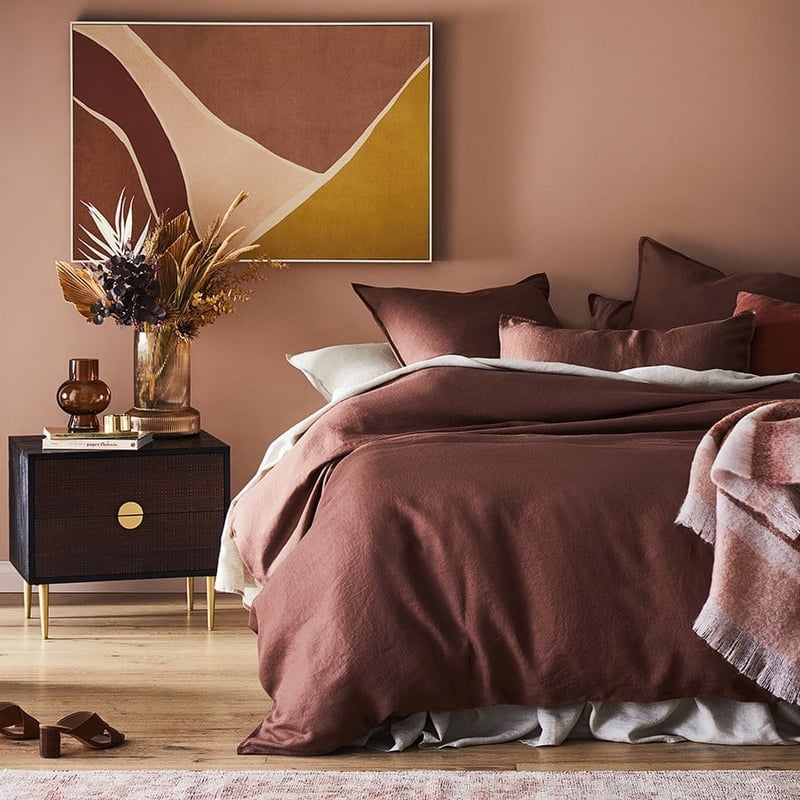 Vintage Washed Linen Nutmeg Pillowcase