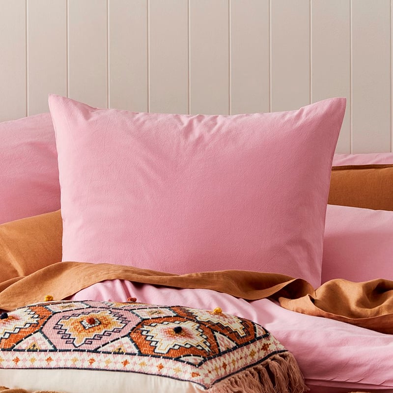 Stonewashed Cotton Fairy Floss Pillowcase