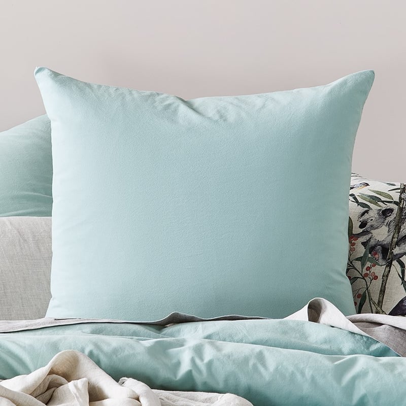 Stonewashed Cotton Ice Blue Pillowcase