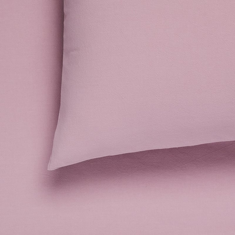 Stonewashed Cotton Lavender Pillowcase